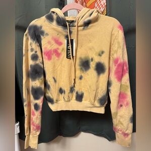 AFRM tie-dye cropped sweatshirt NWT size XS